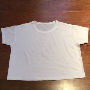 Lululemon White Crop Top